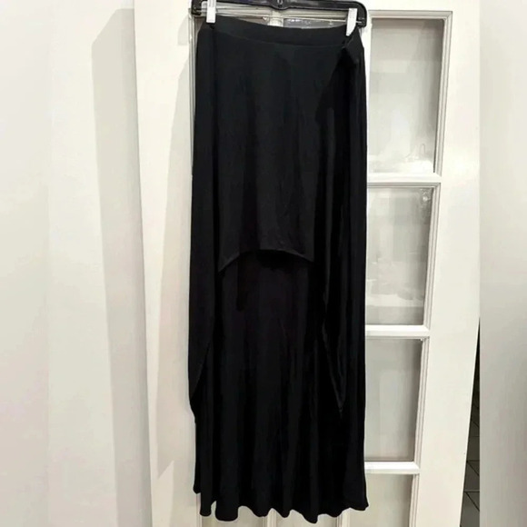 Express Dresses & Skirts - Vintage Express Y2K Chic High Low Hem Black Maxi Skirt Women’s Size Large L NWT
